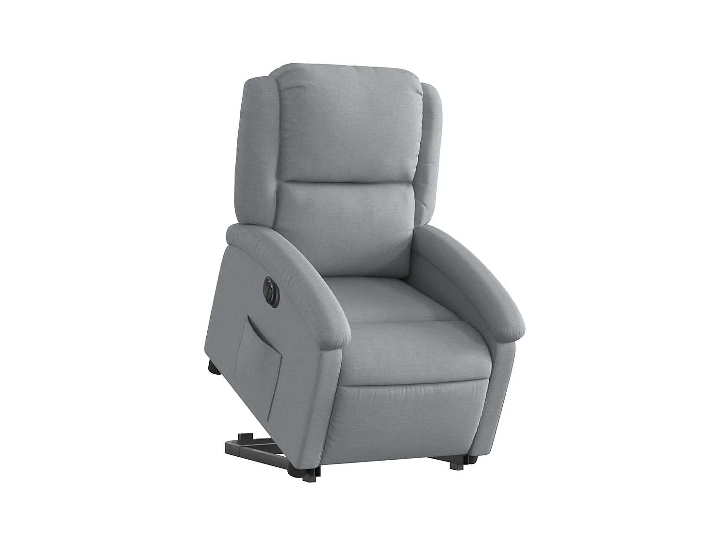 Silla de relax | Sillón eléctrico reclinable elevable de tela gris claro SHL3905