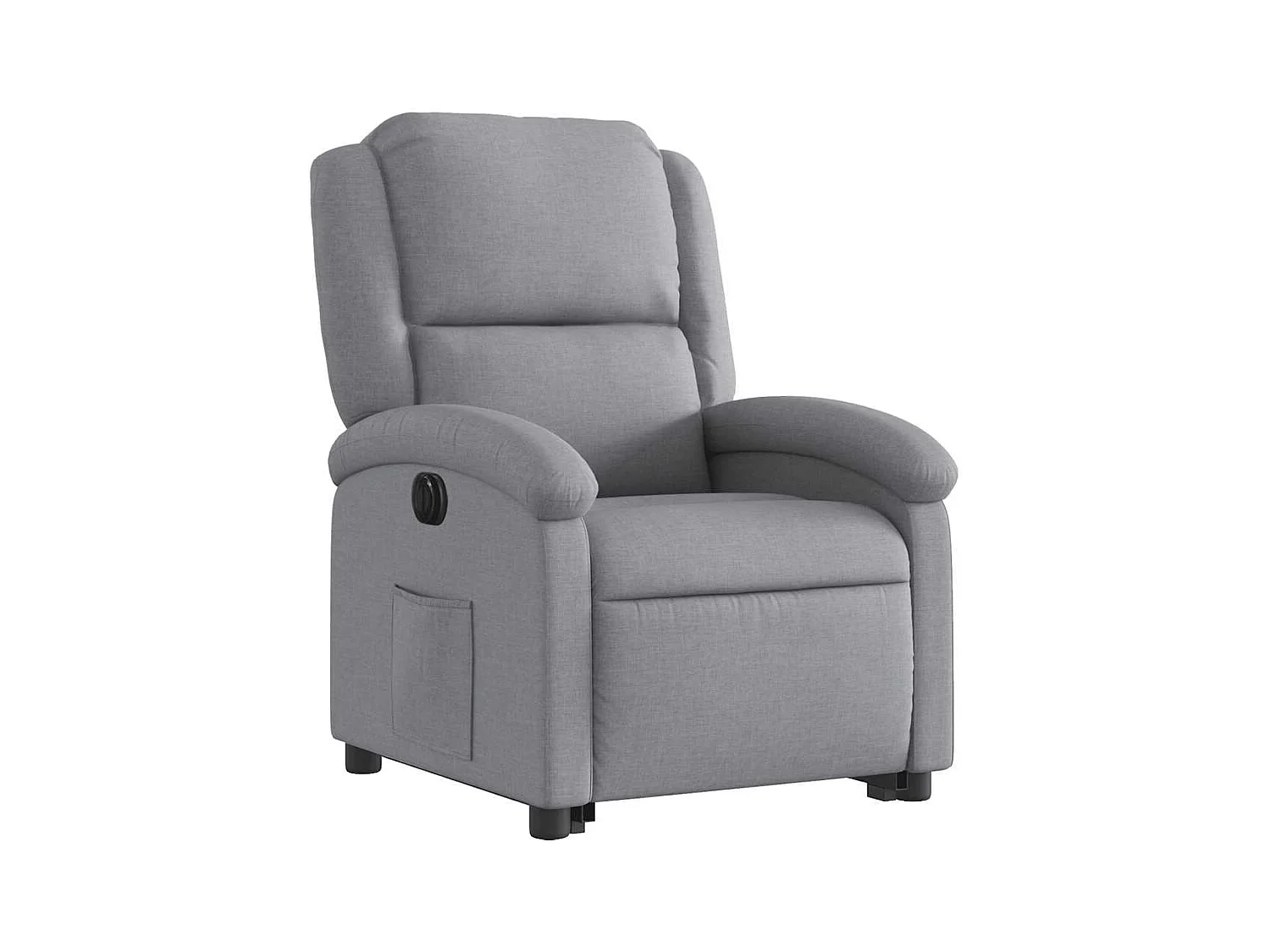 Silla de relax | Sillón eléctrico reclinable elevable de tela gris claro SHL3905