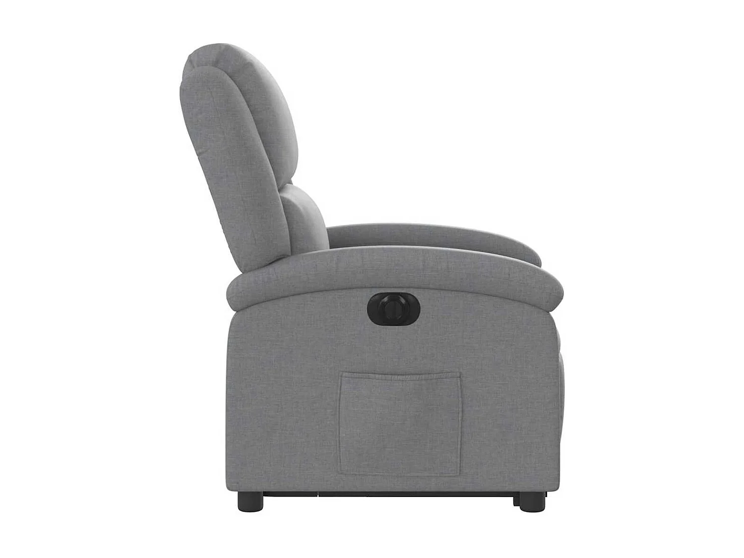 Silla de relax | Sillón eléctrico reclinable elevable de tela gris claro SHL3905