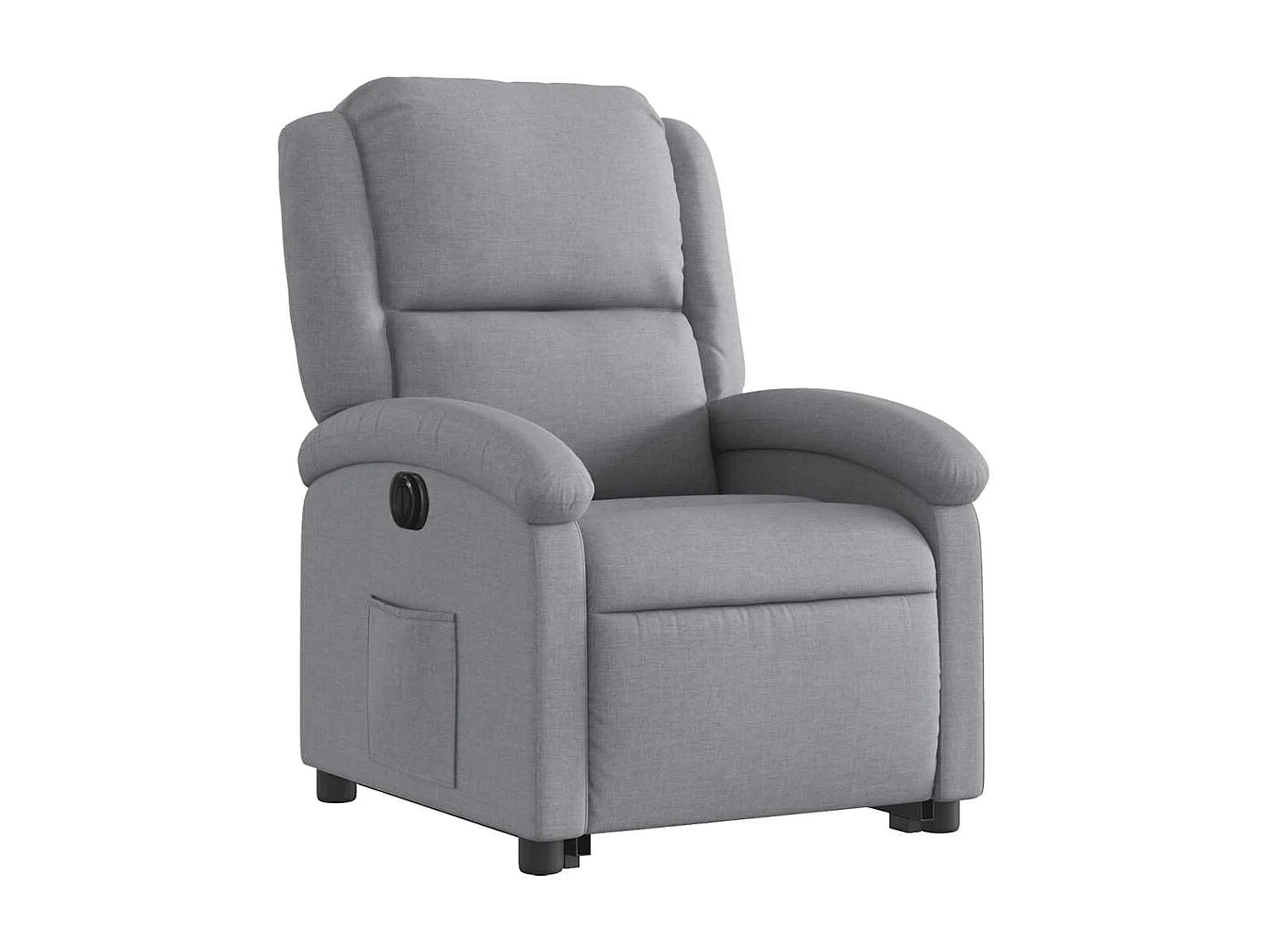 Silla de relax | Sillón eléctrico reclinable elevable de tela gris claro SHL3905