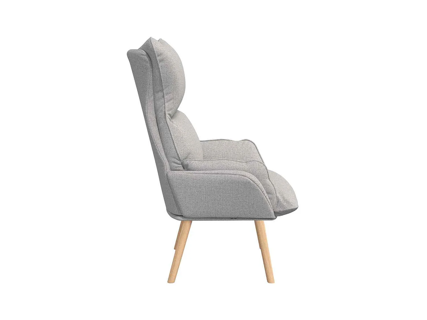 Sillón de relax | Silla Relax | Sillón de salón Gris nube 69x74x93 cm tela SHL7235