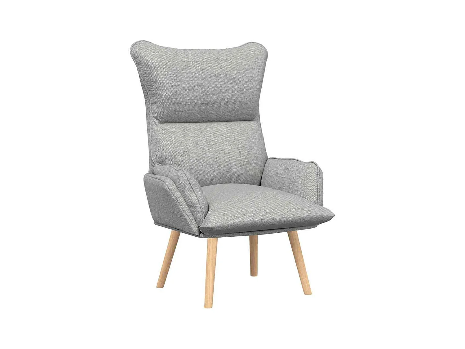 Fauteuil Salon-Chaise de relax Gris nuage 69x74x93 cm tissu SHL4120