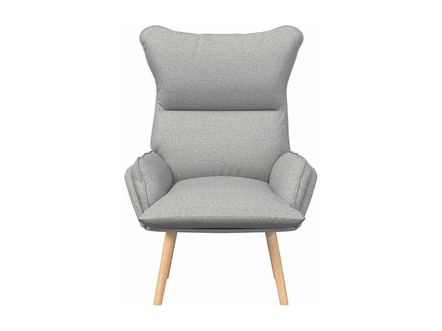 Fauteuil Salon-Chaise de relax Gris nuage 69x74x93 cm tissu SHL4120