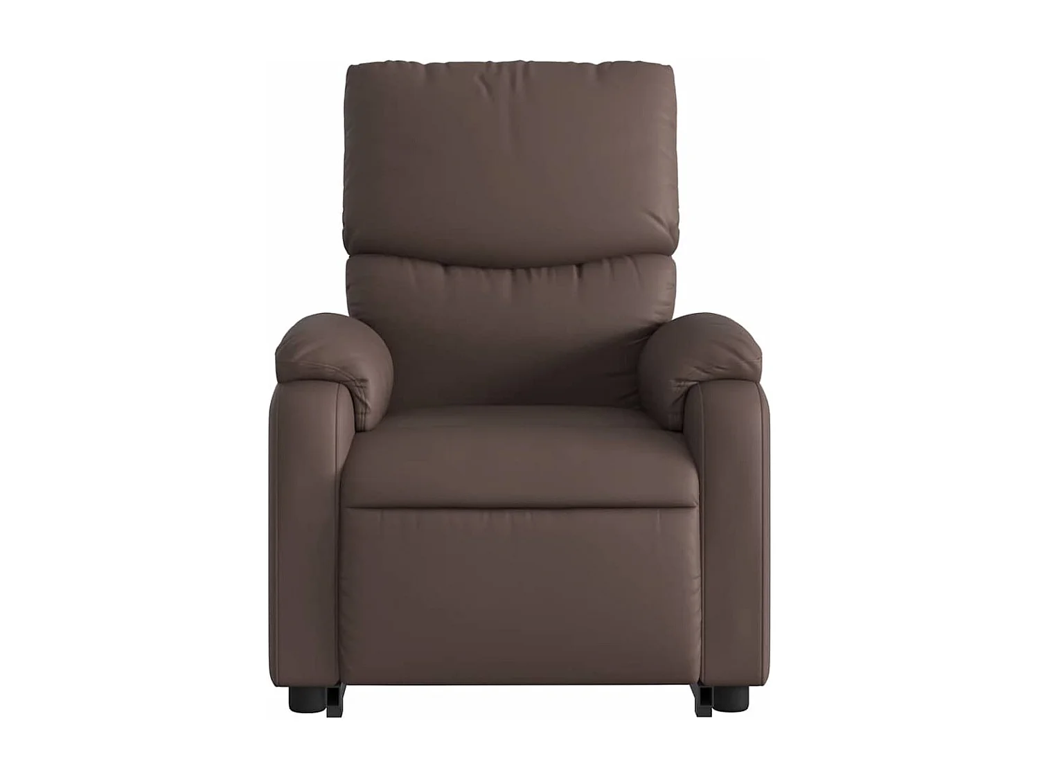 Fauteuil inclinable-Chaise de relax-Fauteuil salon marron similicuir SHL4504