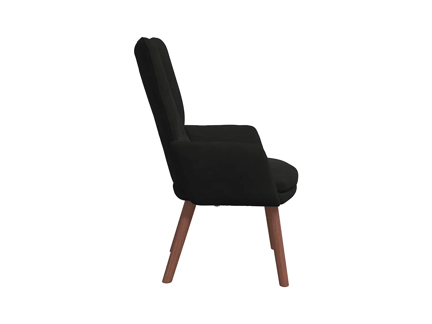 Sillón de relax | Silla Relax | Sillón de salón Negro 63x67x94 cm Terciopelo SHL2682