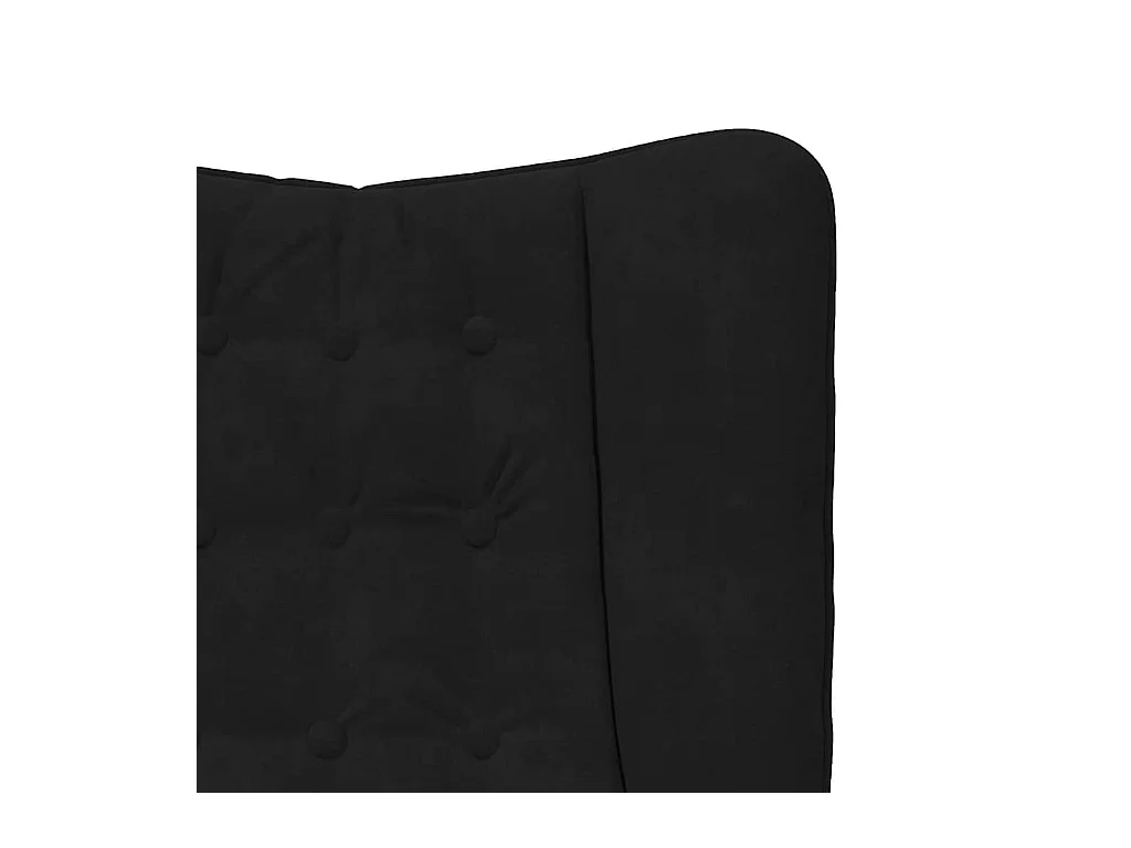 Sillón de relax | Silla Relax | Sillón de salón Negro 63x67x94 cm Terciopelo SHL2682