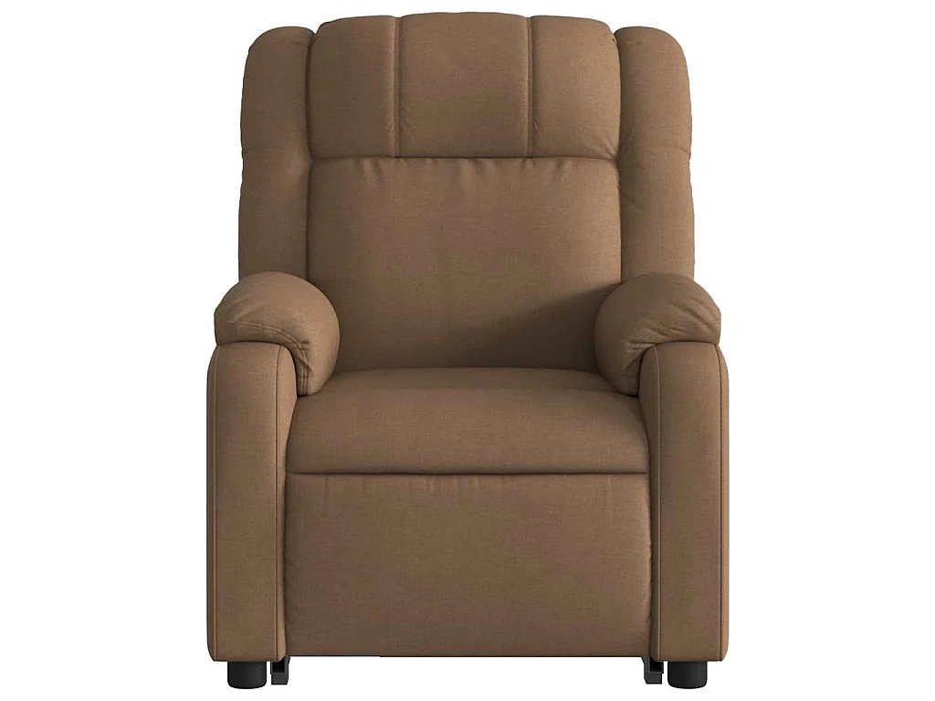 Fauteuil inclinable-Chaise de relax-Fauteuil salon Marron Tissu SHL2586