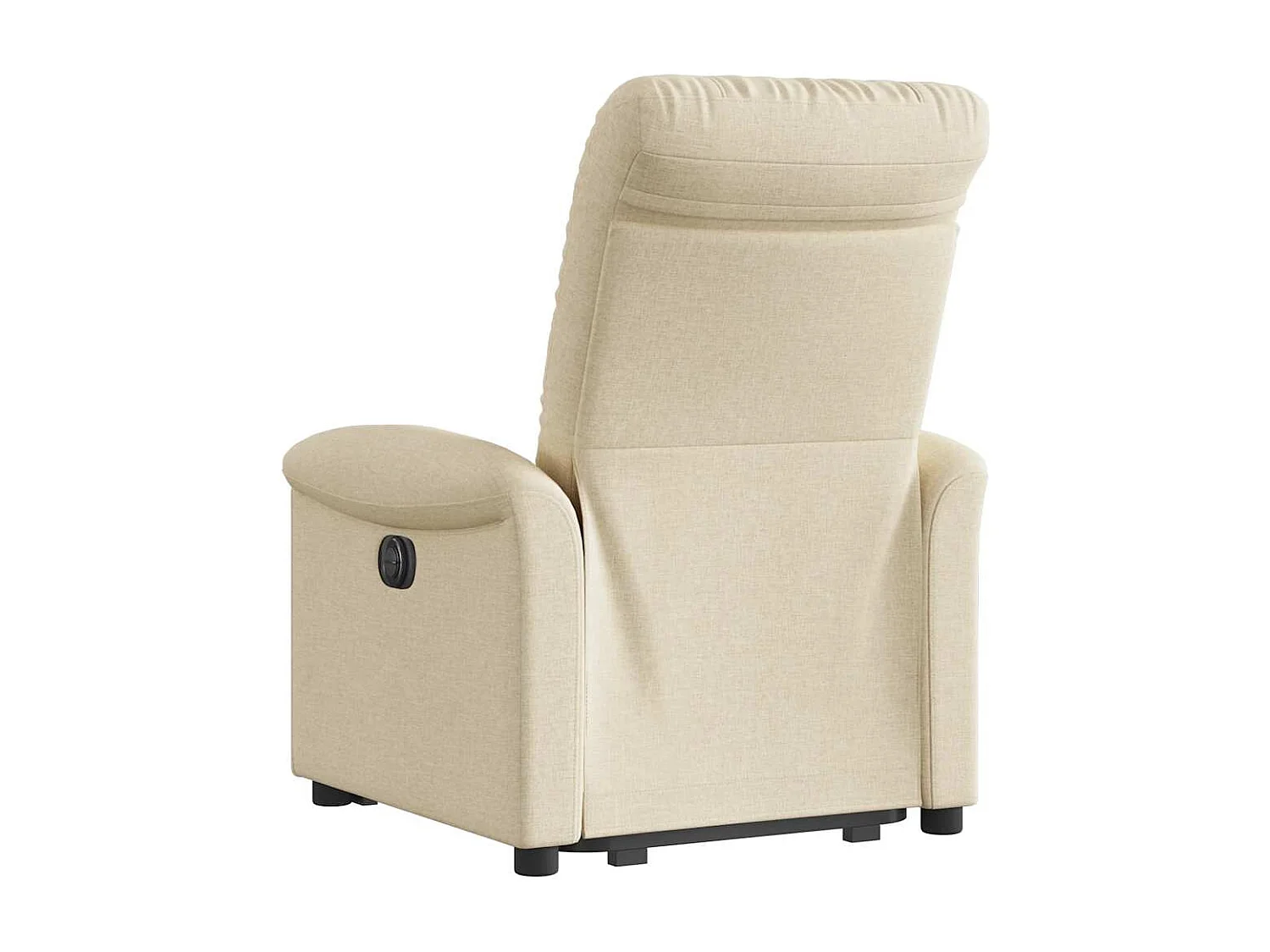 Silla de relax | Sillón eléctrico reclinable elevable de tela color crema SHL4732