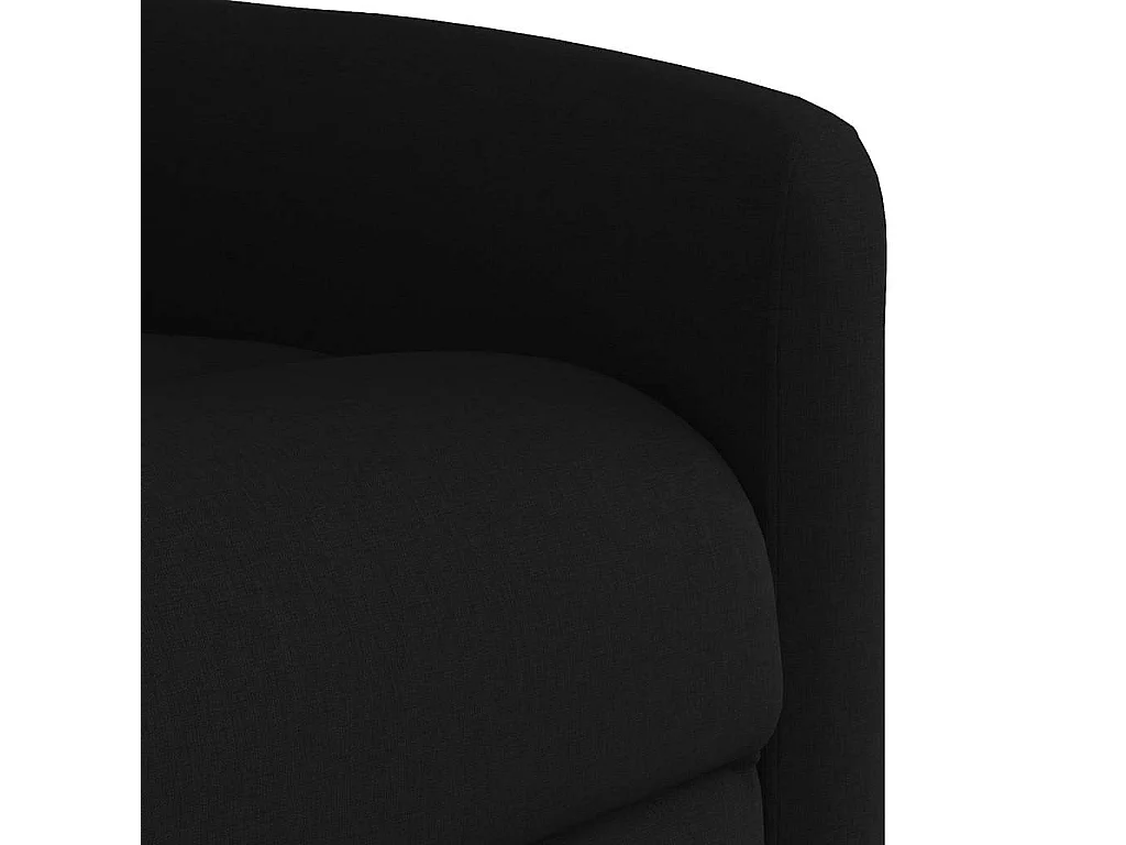 Fauteuil inclinable-Chaise de relax-Fauteuil TV Noir Tissu SHL1554