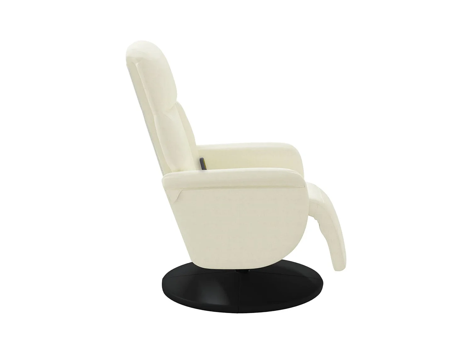 Sillón de relax | Sillón reclinable masaje con reposapiés terciopelo color crema SHL9357