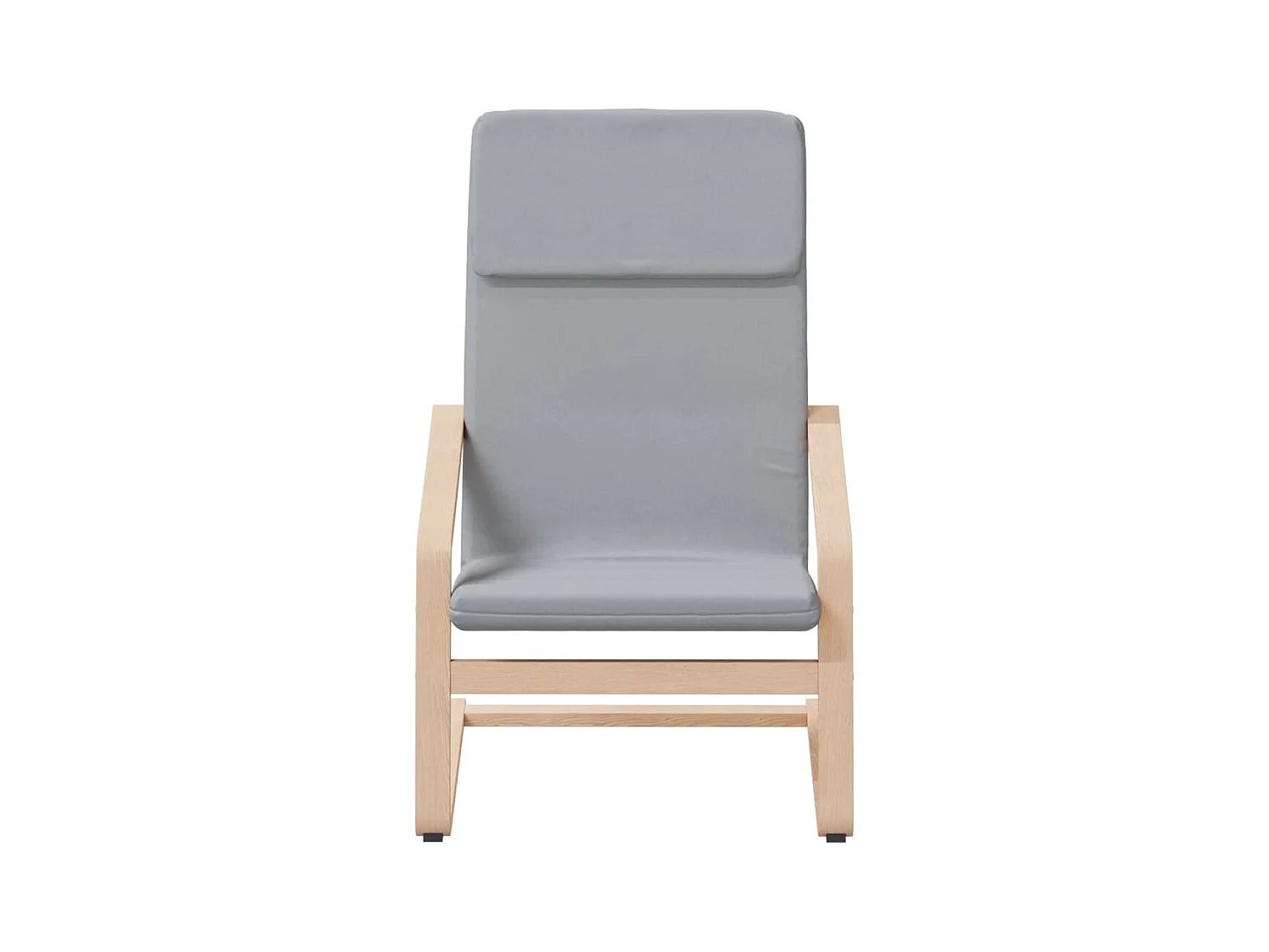 Sillón de relax | Silla de relax con taburete tela gris claro SHL5644