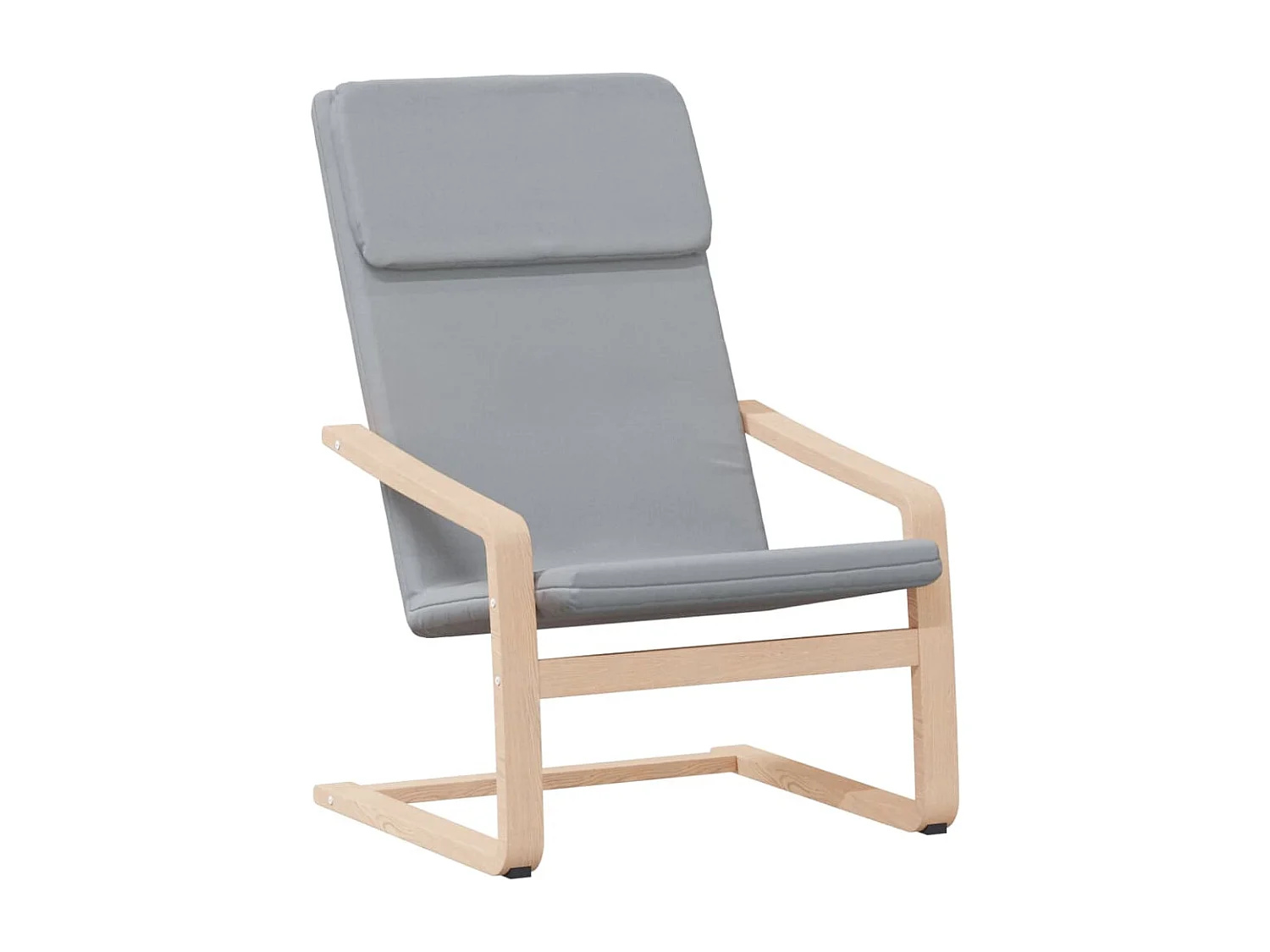 Fauteuil de relaxation avec repose-pied Gris clair Tissu SHL3825