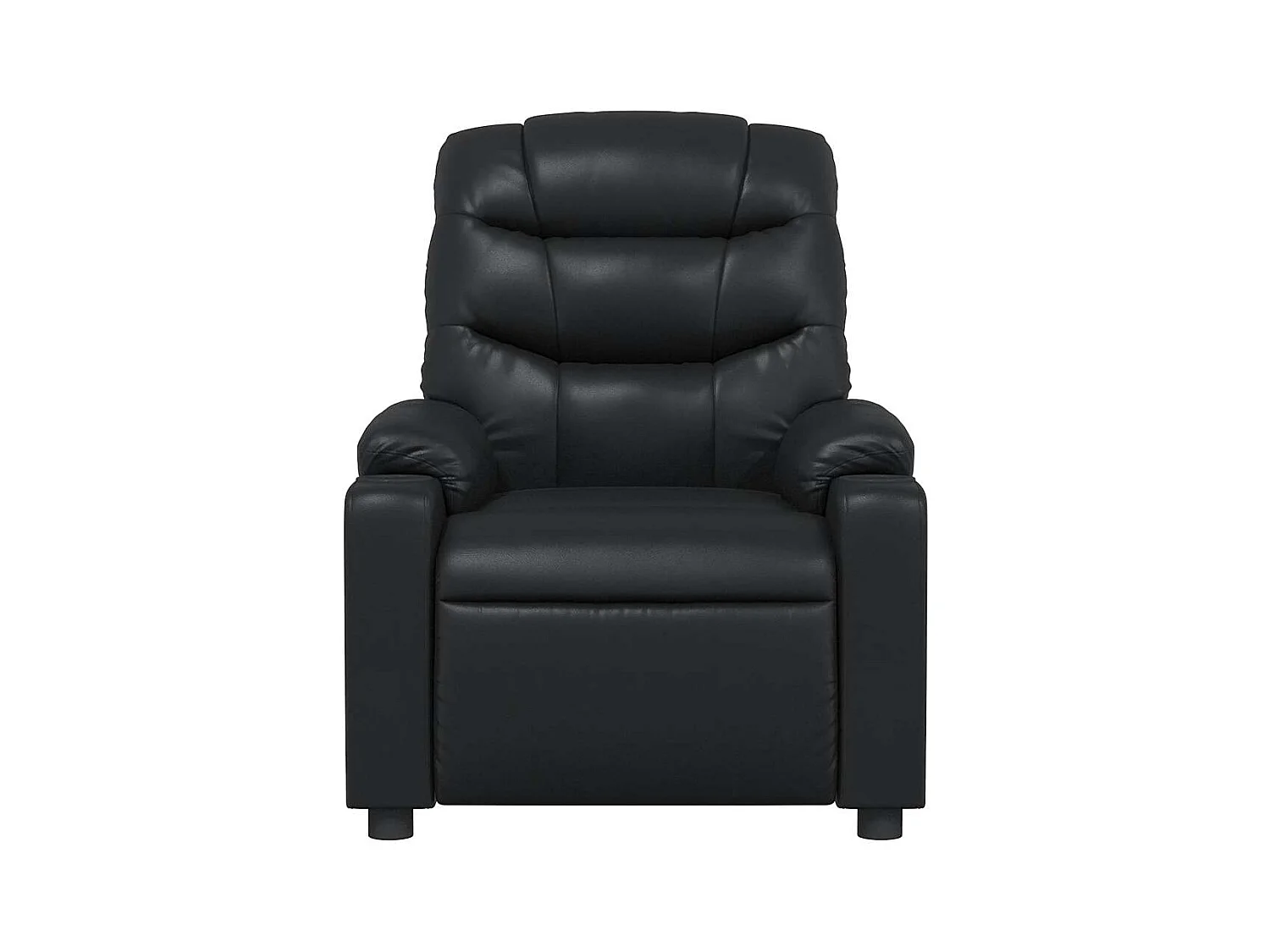 Fauteuil inclinable-Chaise-Fauteuil salon Noir Similicuir SHL5381