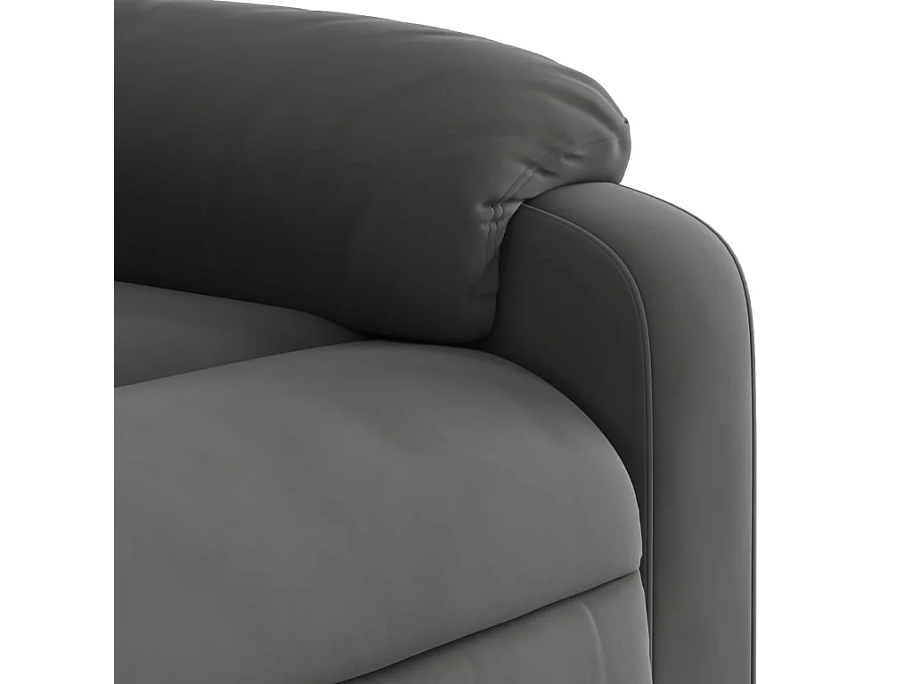 Sillón de relax | Silla | Sillón reclinable tela de microfibra gris oscuro SHL6280