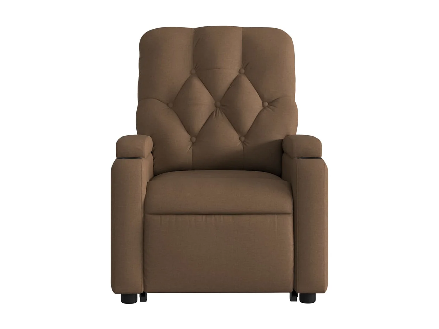 Fauteuil inclinable électrique-Chaise de relax-Fauteuil salon marron tissu SHL1981