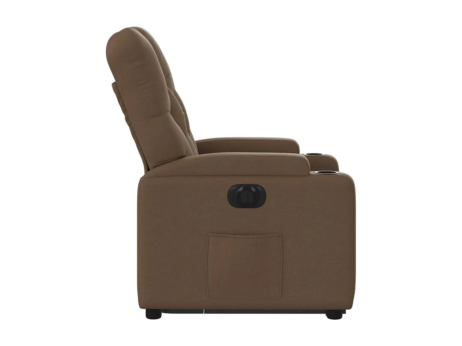 Fauteuil inclinable électrique-Chaise de relax-Fauteuil salon marron tissu SHL1981