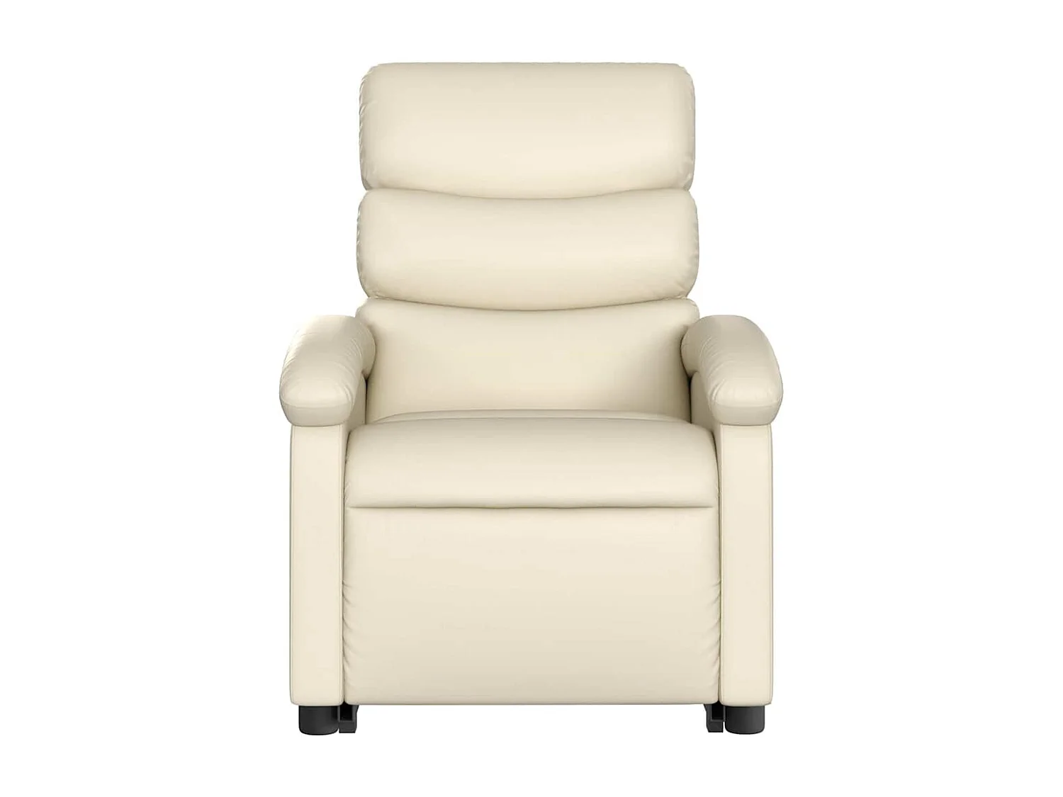 Relaxsessel mit Aufstehhilfe Elektrisch | Lounge Sessel indoor Creme Kunstleder SHL30234