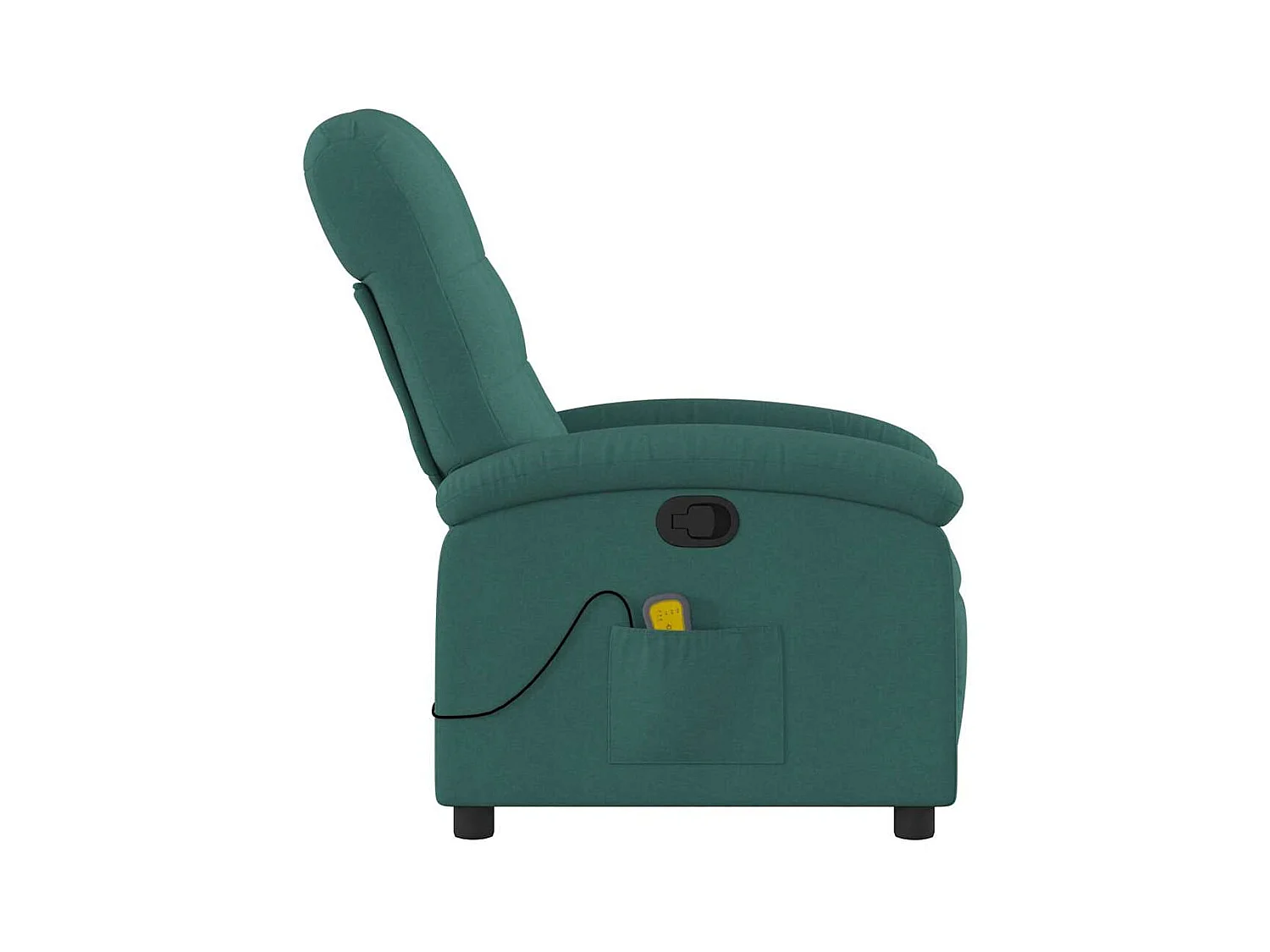 Fauteuil inclinable-Chaise de relax-Fauteuil de Massage vert foncé tissu SHL3375