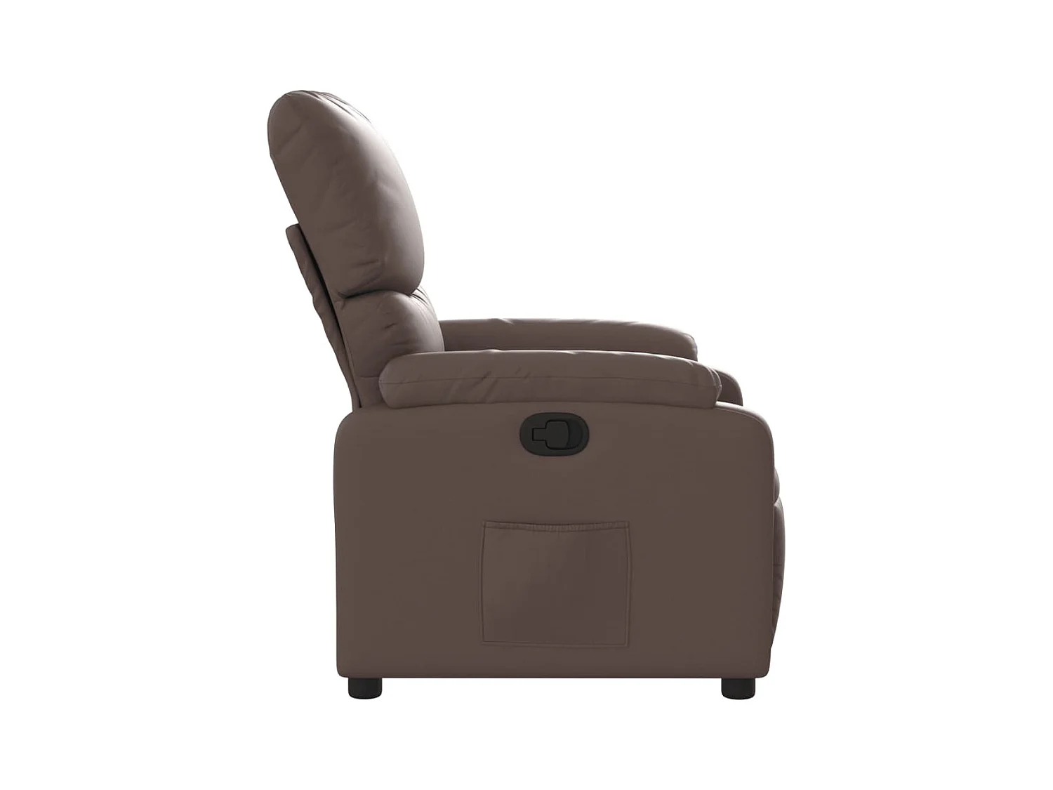 Sillón de relax | Sillón reclinable de cuero sintético marrón SHL7634