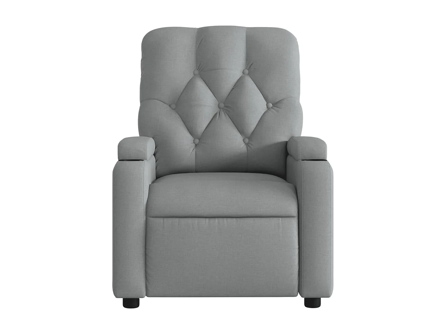 Fauteuil inclinable-Chaise de relax-Fauteuil de Massage gris clair tissu SHL1574