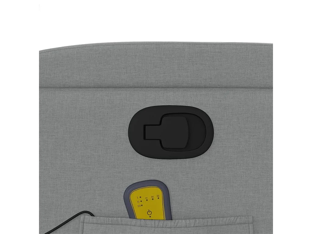 Fauteuil inclinable-Chaise de relax-Fauteuil de Massage gris clair tissu SHL1574