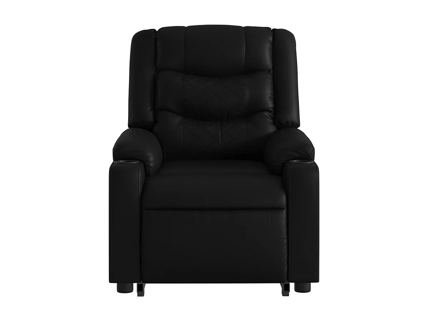 Fauteuil inclinable-Chaise de relax-Fauteuil de Massage Noir Similicuir SHL2193