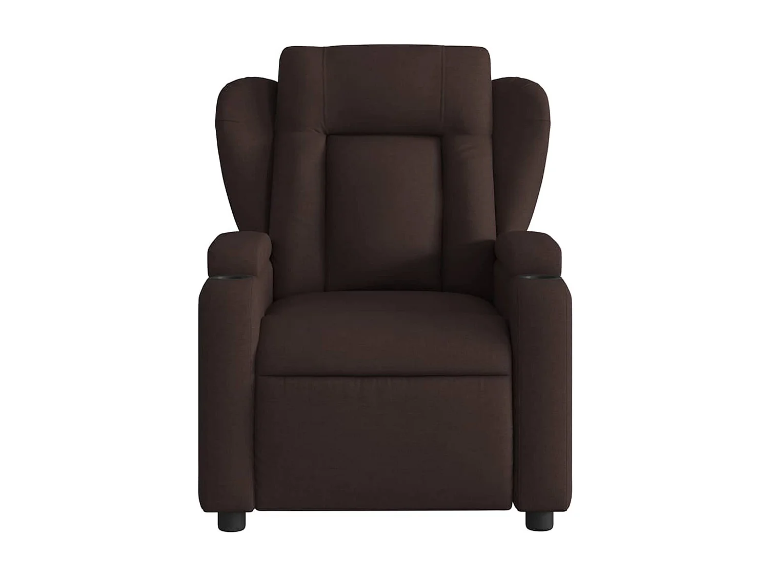 Relaxsessel | Lounge Sessel für Wohnzimmer Dunkelbraun Stoff SHL20334