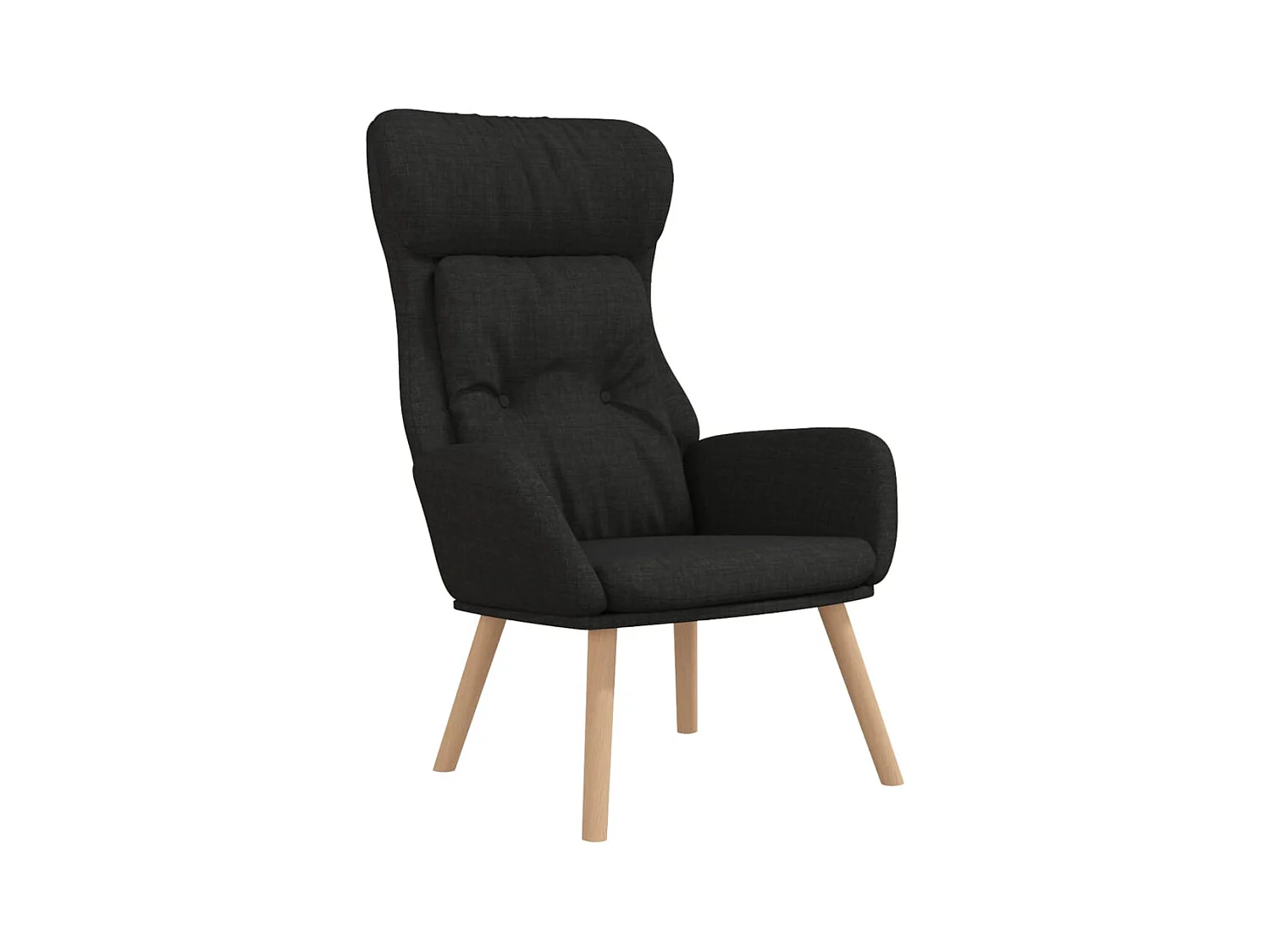 Chaise de relaxation-Fauteuil de Salon Noir Tissu SHL1325