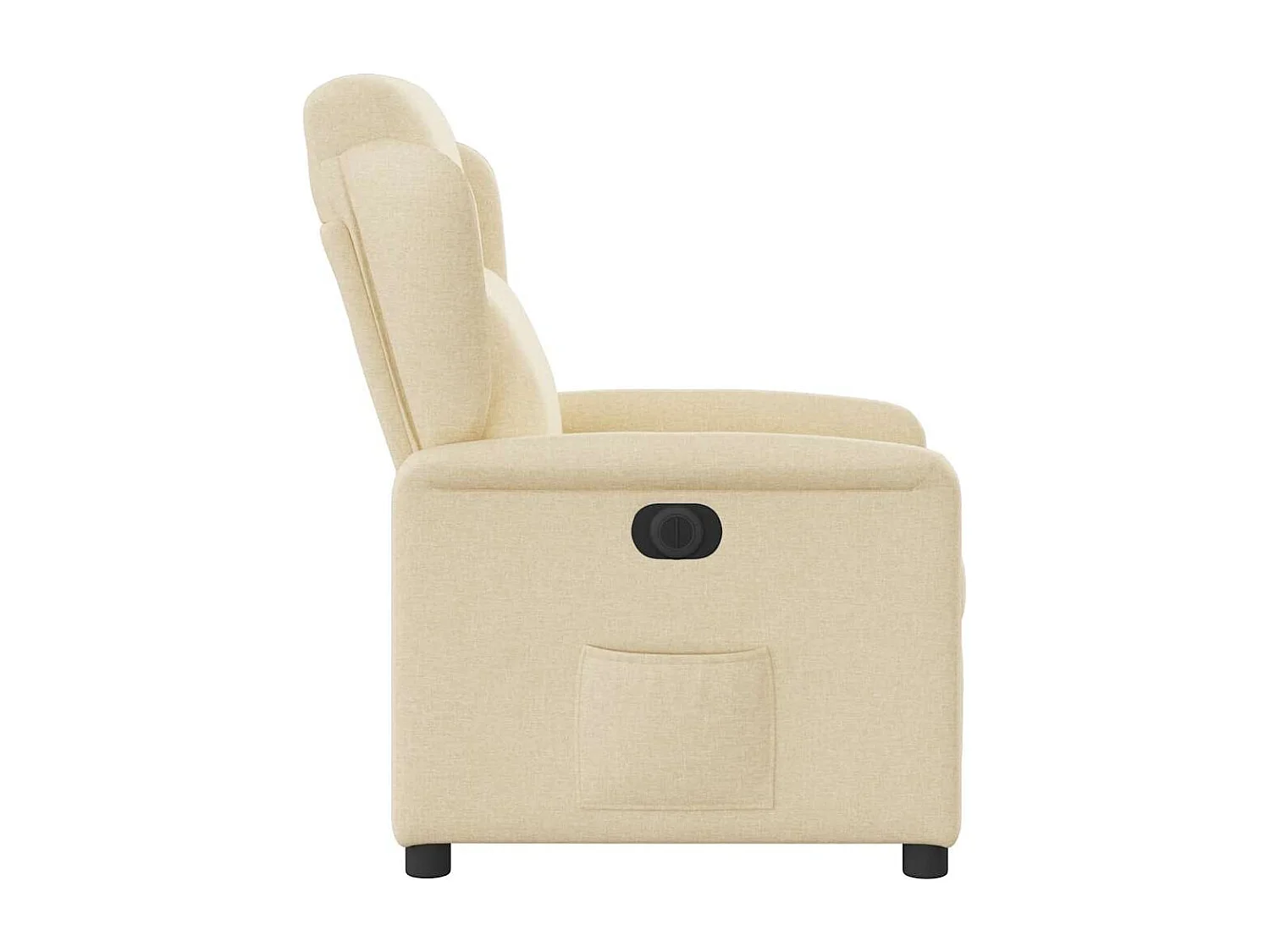 Fauteuil inclinable électrique-Chaise de relax-Fauteuil TV Crème Tissu SHL3299