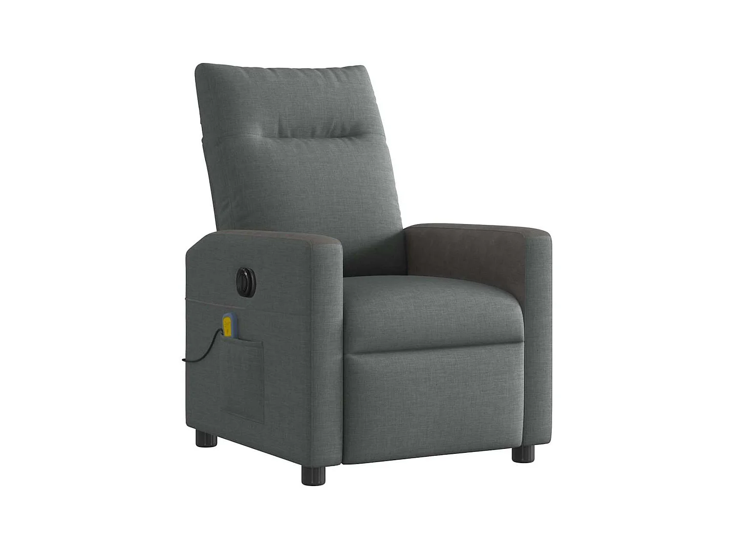 Sillón de relax | Sillón reclinable de masaje eléctrico tela gris oscuro SHL8429