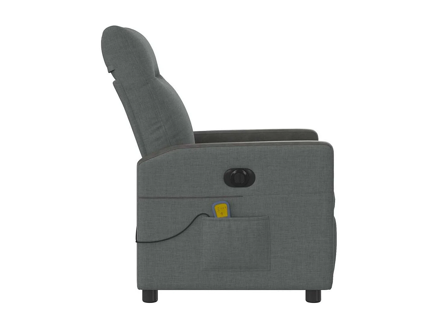 Sillón de relax | Sillón reclinable de masaje eléctrico tela gris oscuro SHL8429