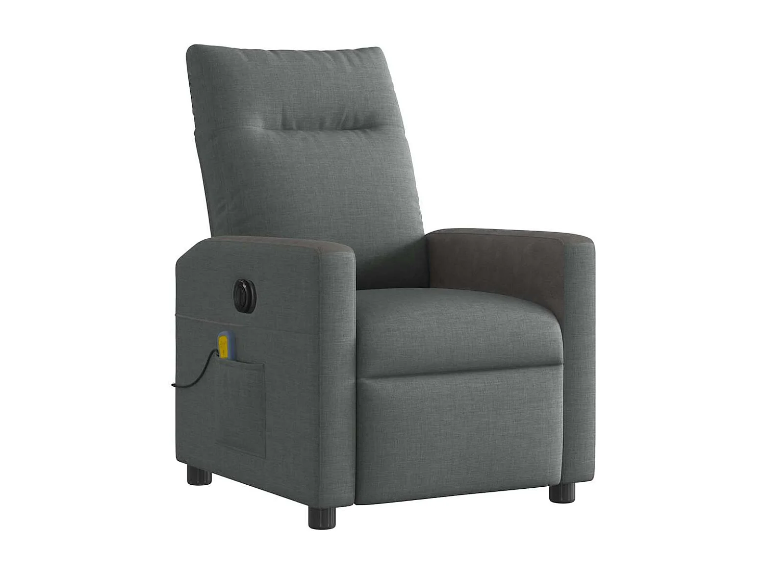 Fauteuil inclinable électrique-Chaise de relax-Fauteuil de Massage gris foncé tissu SHL4559