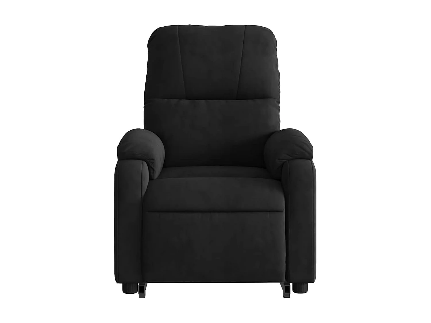 Fauteuil inclinable-Chaise de relax-Fauteuil de Massage noir tissu microfibre SHL1450