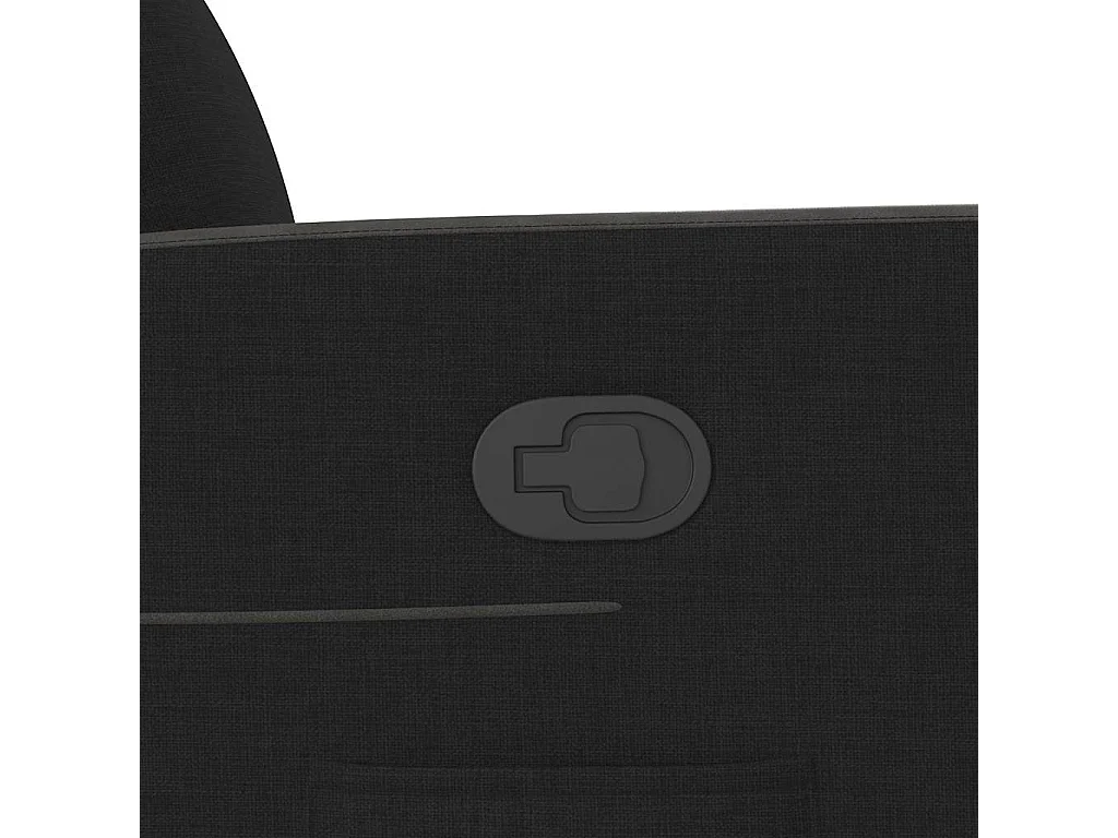 Fauteuil inclinable-Chaise de relax-Fauteuil TV Noir Tissu SHL4157