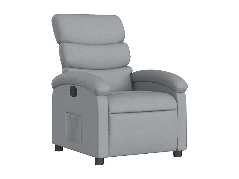 Sillón de relax | Sillón reclinable de tela gris claro SHL5094