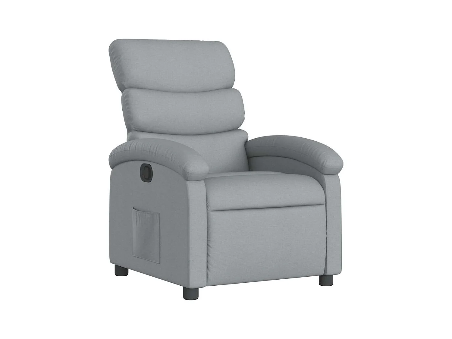 Fauteuil inclinable-Fauteuil salon Gris clair Tissu SHL1376