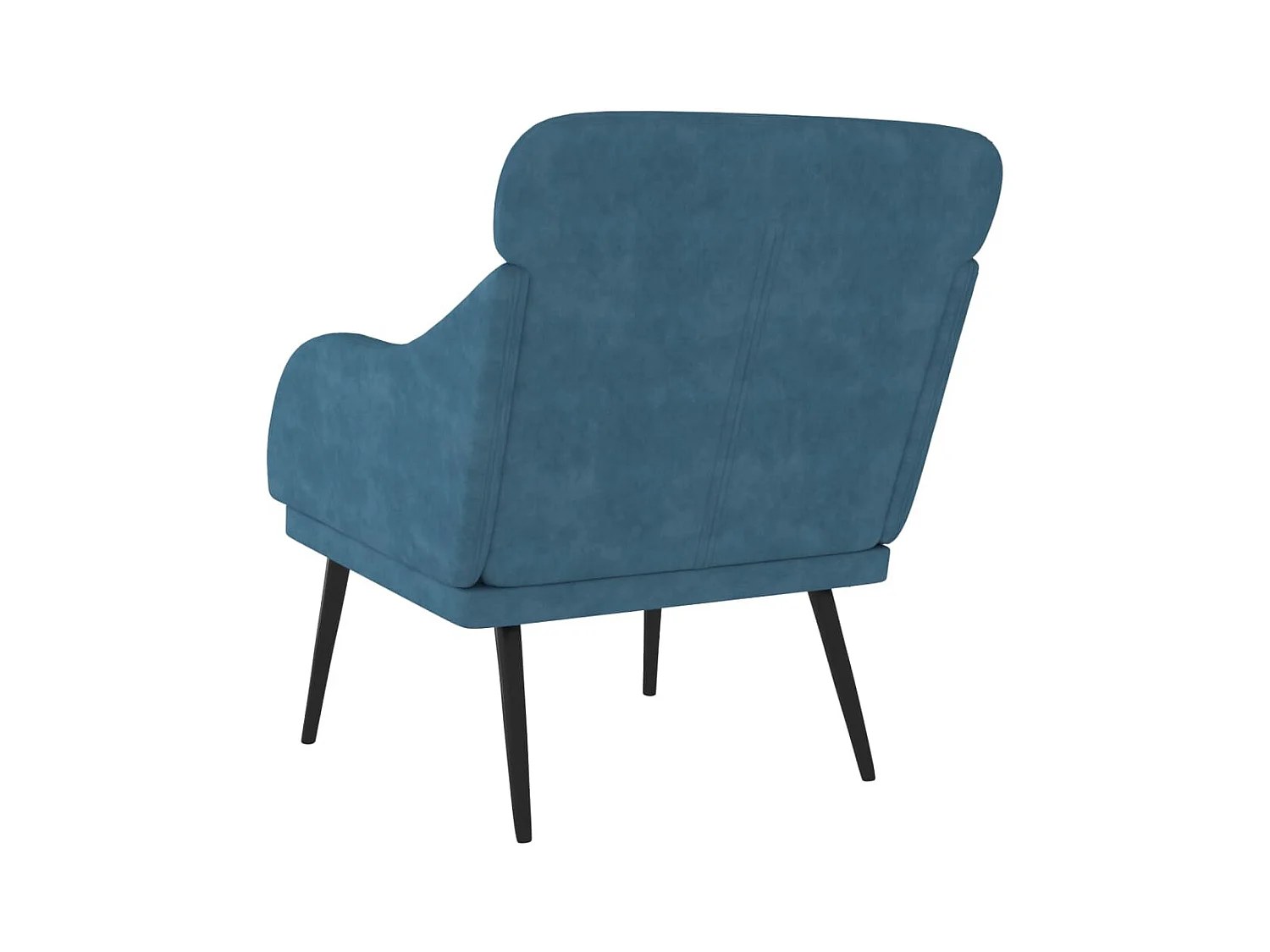Poltrona | Cadeira Relax com apoio de braços 63x76x80 cm veludo azul SHL859364