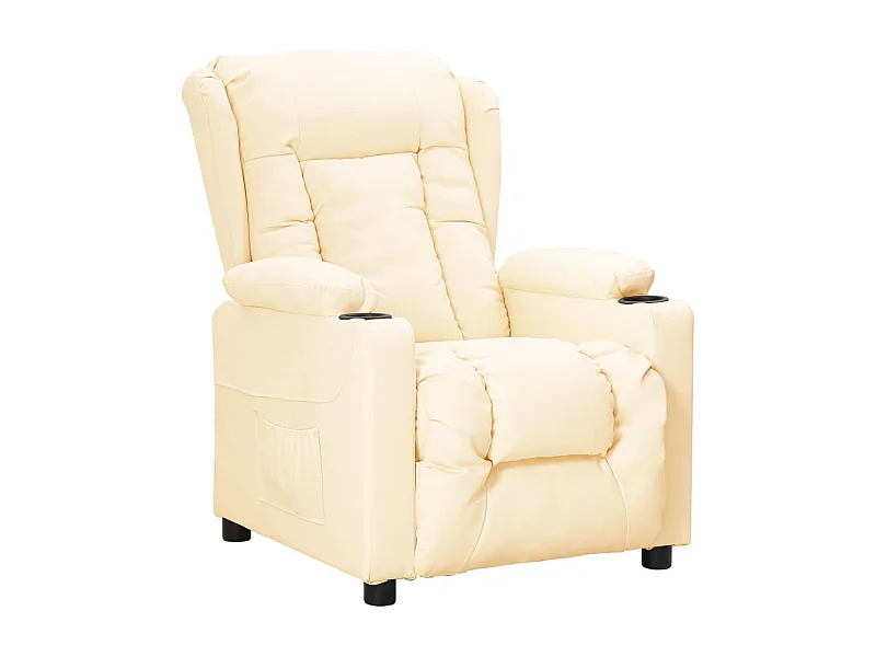 Relaxsessel | Aufstehsessel Creme Kunstleder SHL23067