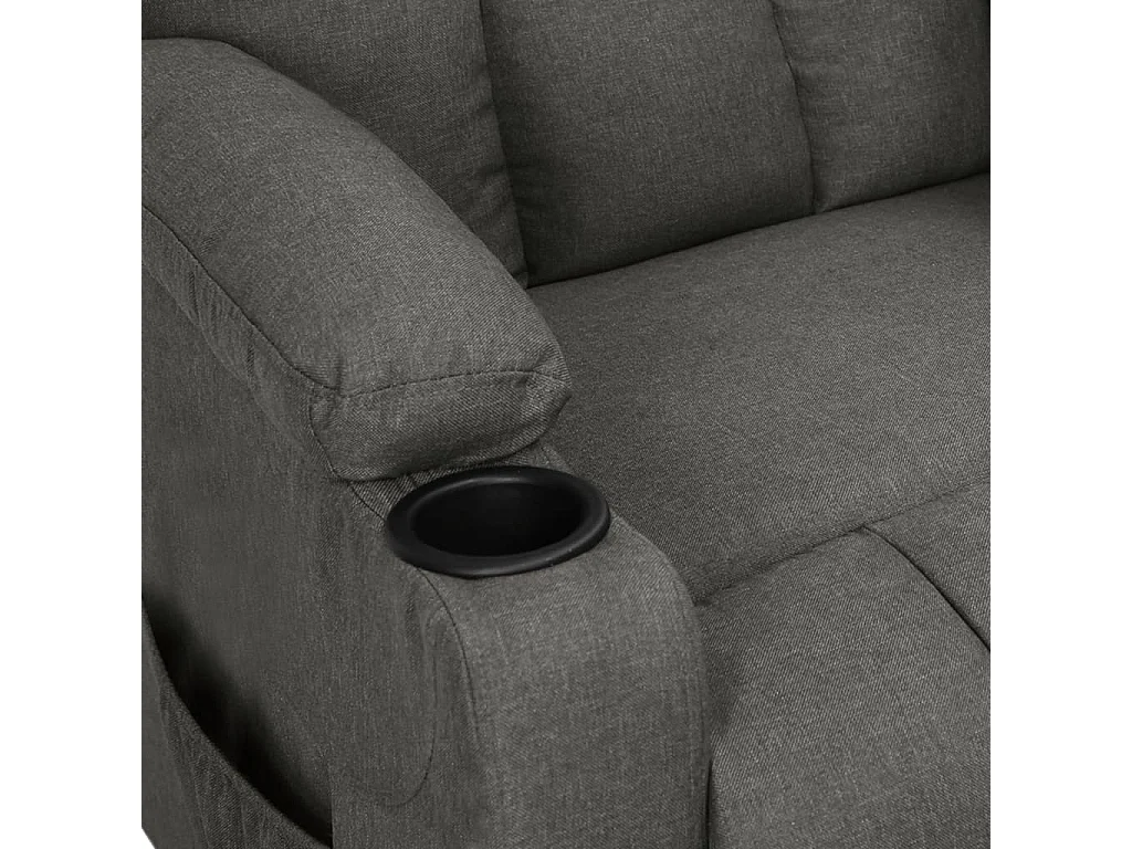 Aufstehsessel-Relaxsessel Dunkelgrau Stoff SHL11469