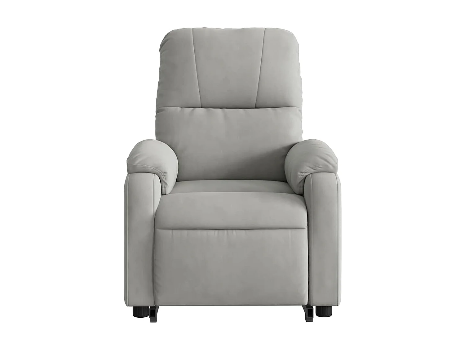 Sillón de relax | Sillón reclinable elevable tela de microfibra gris claro SHL8173