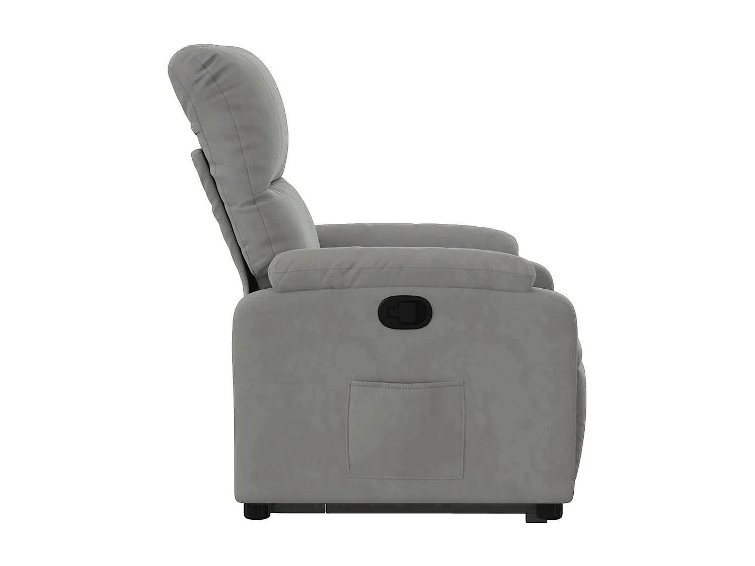 Sillón de relax | Sillón reclinable elevable tela de microfibra gris claro SHL8173