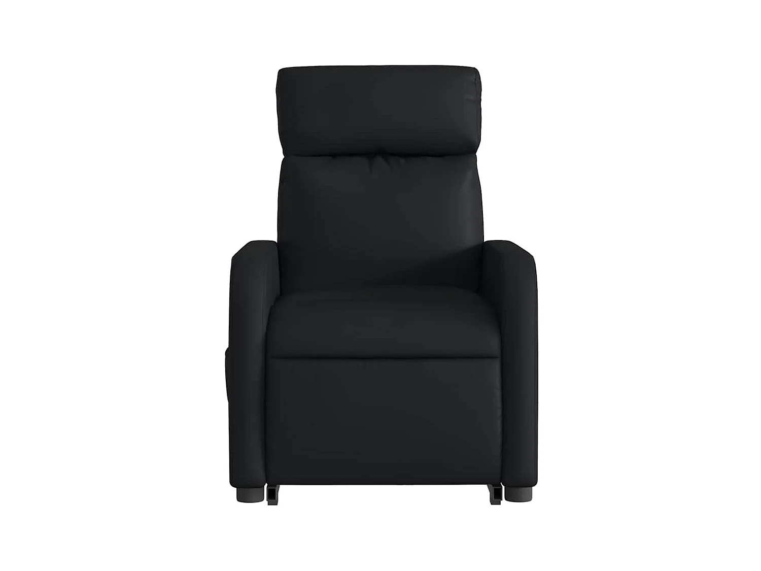 Sillón de relax | Sillón reclinable elevable cuero artificial negro SHL9627