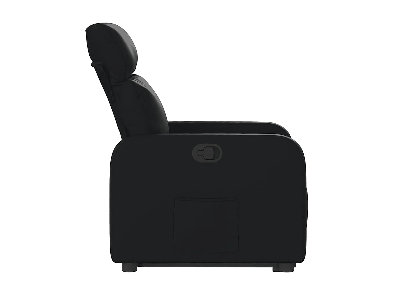 Fauteuil inclinable-Chaise de relax-Fauteuil TV Noir Similicuir SHL1320