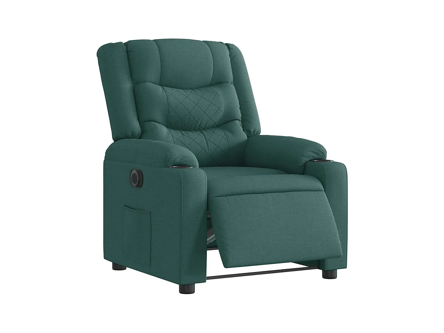 Sillón de relax | Silla | Sillón reclinable eléctrico tela verde oscuro SHL3526
