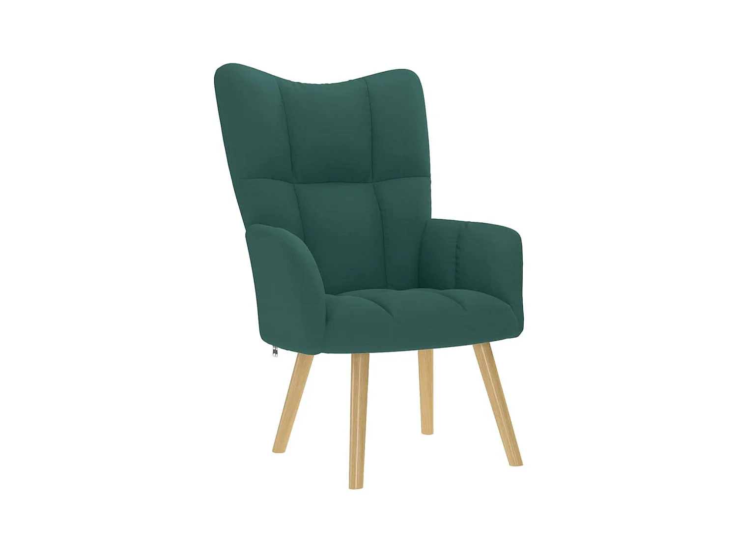 Sillón de relax | Silla de relax con taburete tela verde oscuro SHL2598