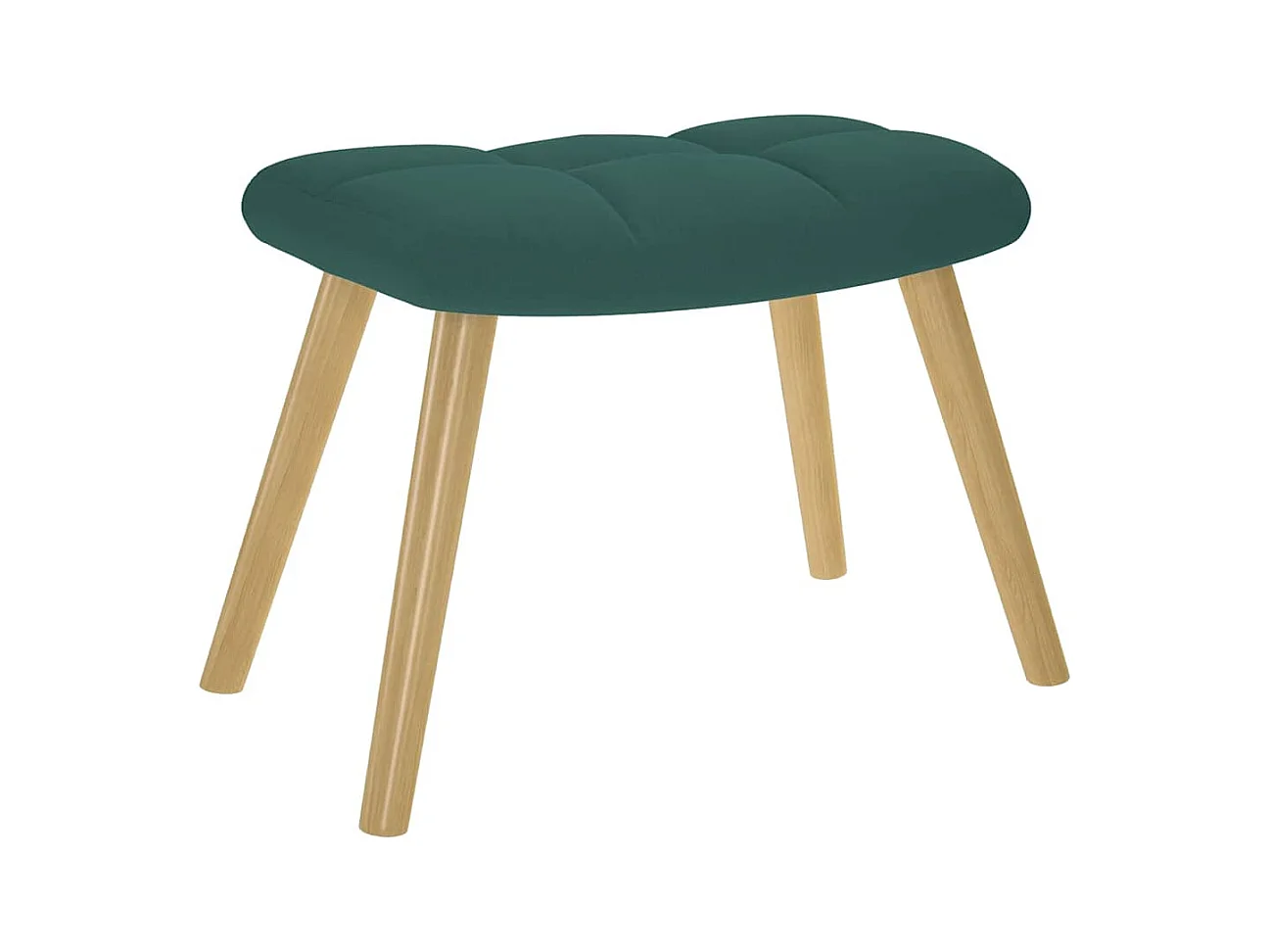 Sillón de relax | Silla de relax con taburete tela verde oscuro SHL2598