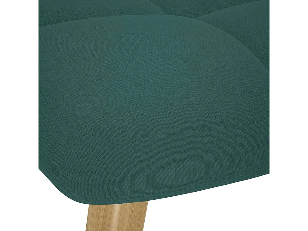 Sillón de relax | Silla de relax con taburete tela verde oscuro SHL2598