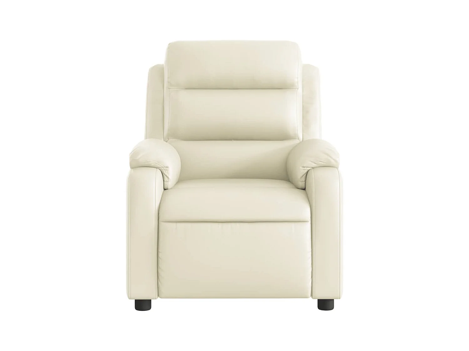Sillón de salón | Silla | Sillón de masaje reclinable eléctrico cuero sintético crema SHL5484