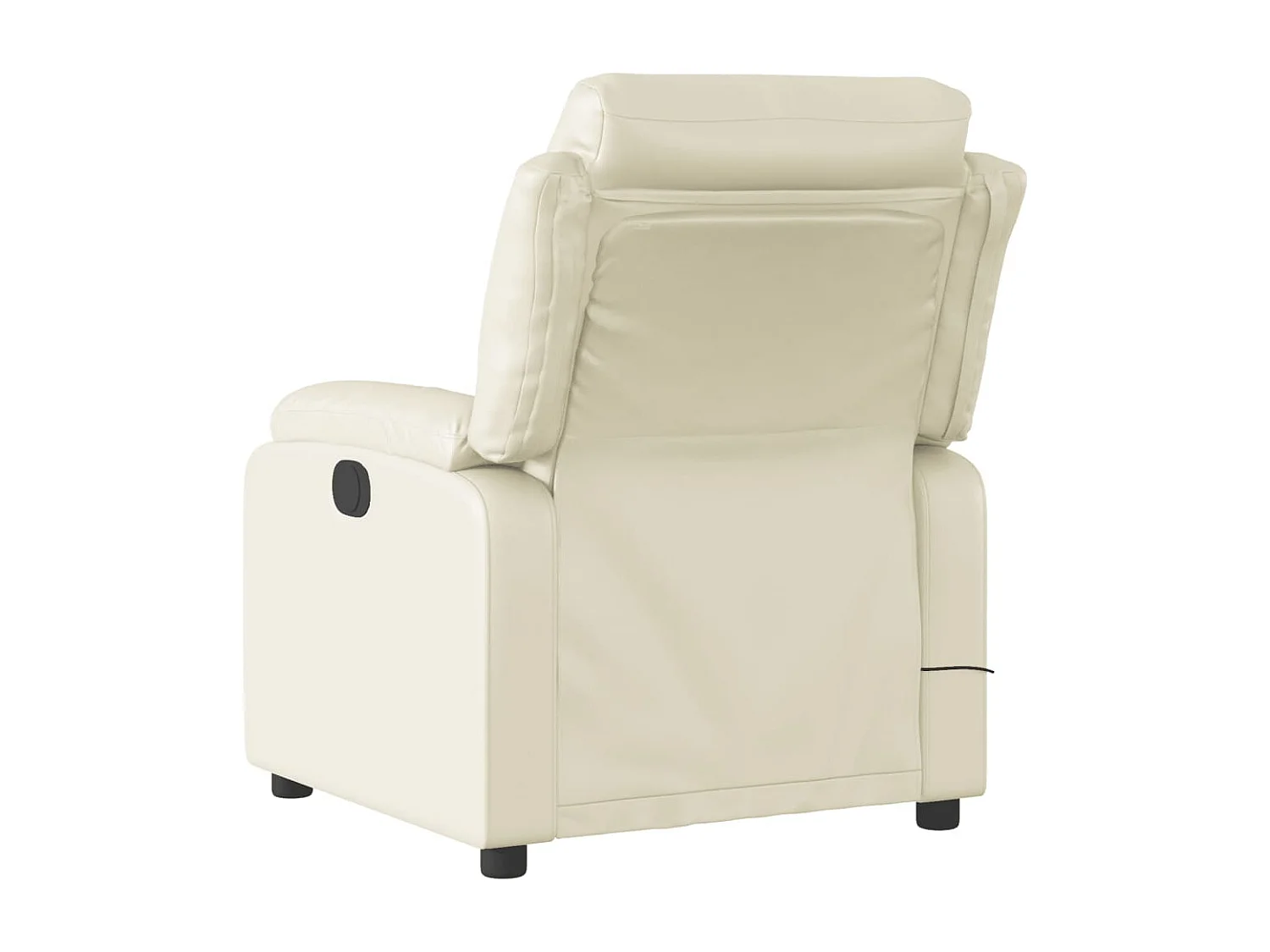 Fauteuil inclinable électrique-Fauteuil de massage pour Salon crème similicuir SHL3057