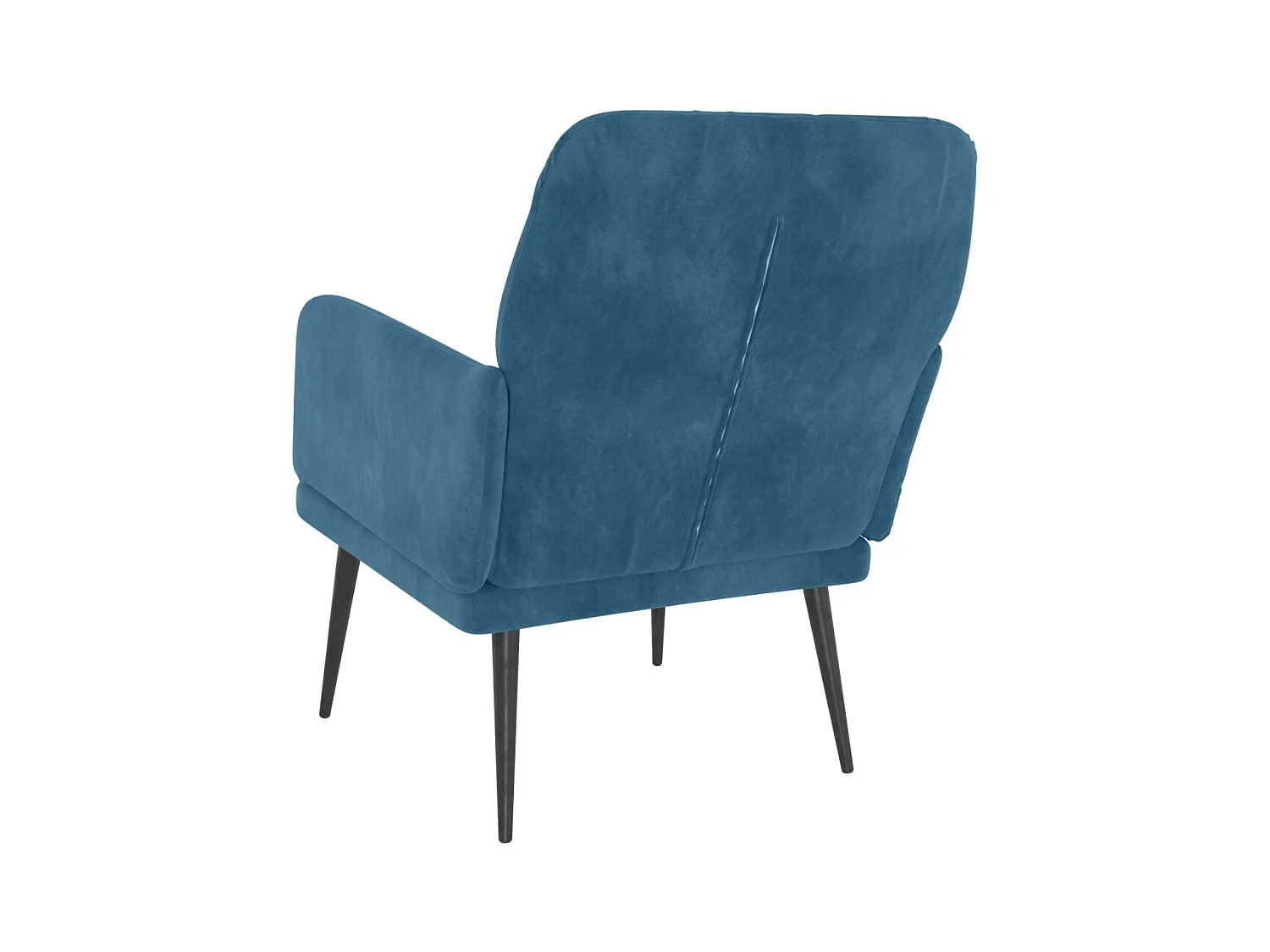 Poltrona | Cadeira Relax  com apoio de braços 62x79x79 cm veludo azul SHL33809